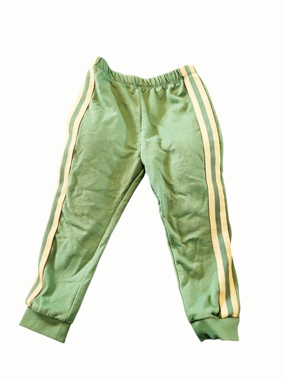 Kids Green Track Pants with Side Stripes Size 3t Joggers